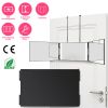3 Way Mirror with LED Telescopic Hanger Tri-fold Mirror Personal Makeup Mirror with Micro USB Cable for Self Shaving Hair Cutting Dyeing Curling Braid