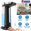 Automatic Soap Dispenser 400ML/16.9OZ Anti-slip Sensor Refillable Hand Gel Desktop Dispenser 2 Drop Volume Adjustment