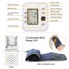 Arm Blood Pressure Monitor with Adjustable Cuff (8.7in-12.6in) Irregular Heartbeat Detector Voice Broadcast 2Users 99 Memories LCD Display CE FDA Appr