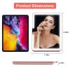 Folding Travel Makeup Mirror With 10X Magnifying Mirror 3 Color LED Lights Dimmable Brightness Rechargeable Battery Tabletop Portable Cosmetic Mirror